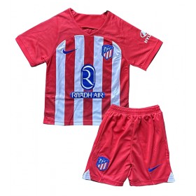 Atletico Madrid Hemmakläder Barn 2023-24 Kortärmad (+ Korta byxor)